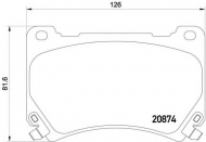 Комплект тормозных колодок PAGID T2115