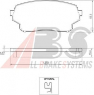 Комплект тормозных колодок A.B.S. 37503