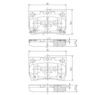 Комплект тормозных колодок NIPPARTS N3612041