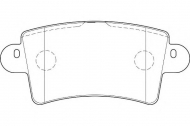 Комплект тормозных колодок DURON DBP351453