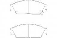 Комплект тормозных колодок DURON DBP260435