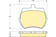 Комплект тормозных колодок GIRLING 6103326