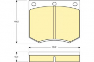 Комплект тормозных колодок GIRLING 6106601