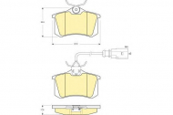 Комплект тормозных колодок GIRLING 6114171