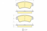 Комплект тормозных колодок GIRLING 6115014