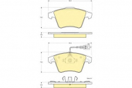 Комплект тормозных колодок GIRLING 6115552