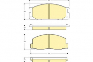 Комплект тормозных колодок GIRLING 6131309