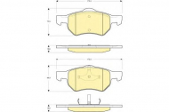 Комплект тормозных колодок GIRLING 6141282