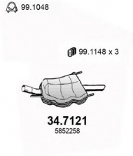 Амортизатор ASSO 34.7121