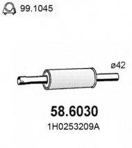 Амортизатор ASSO 58.6030