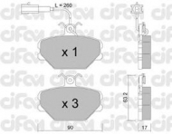 Комплект тормозных колодок CIFAM 822-059-0