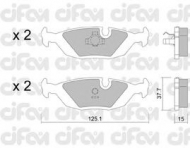 Комплект тормозных колодок CIFAM 822-070-0
