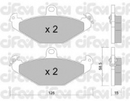 Комплект тормозных колодок CIFAM 822-165-0