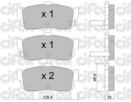 Комплект тормозных колодок CIFAM 822-193-1