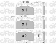 Комплект тормозных колодок CIFAM 822-288-4