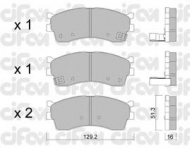 Комплект тормозных колодок CIFAM 822-512-0