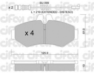 Комплект тормозных колодок CIFAM 822-572-0K