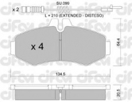 Комплект тормозных колодок CIFAM 822-573-0K