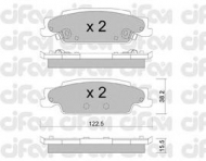 Комплект тормозных колодок CIFAM 822-700-0