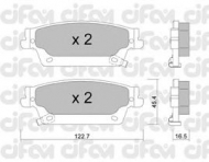 Комплект тормозных колодок CIFAM 822-701-0