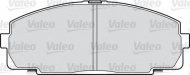 Комплект тормозных колодок VALEO 598947