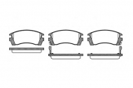 Комплект тормозных колодок WOKING P2633.02