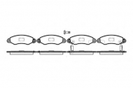 Комплект тормозных колодок WOKING P6023.02