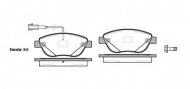 Комплект тормозных колодок WOKING P9593.12