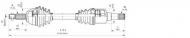 Вал OPEN PARTS DRS6374.00