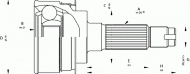 Шарнирный комплект OPEN PARTS CVJ5136.10
