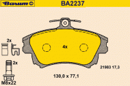 Комплект тормозных колодок BARUM BA2237