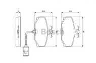 Комплект тормозных колодок BOSCH 0 986 424 019