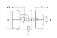 Комплект тормозных колодок BOSCH 0 986 424 081