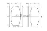 Комплект тормозных колодок BOSCH 0 986 424 137