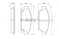 Комплект тормозных колодок BOSCH 0 986 424 289