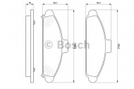 Комплект тормозных колодок BOSCH 0 986 424 330