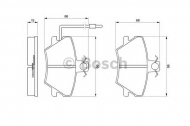 Комплект тормозных колодок BOSCH 0 986 424 372