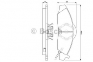 Комплект тормозных колодок BOSCH 0 986 424 551