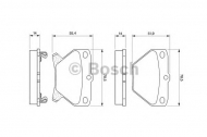 Комплект тормозных колодок BOSCH 0 986 424 630