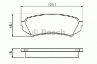 Комплект тормозных колодок BOSCH 0 986 424 641