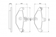 Комплект тормозных колодок BOSCH 0 986 461 148