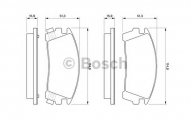 Комплект тормозных колодок BOSCH 0 986 461 760
