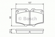 Комплект тормозных колодок BOSCH 0 986 468 520