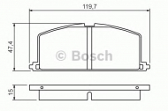 Комплект тормозных колодок BOSCH 0 986 468 701