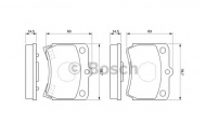 Комплект тормозных колодок BOSCH 0 986 493 550