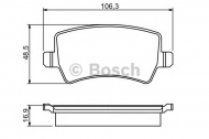 Комплект тормозных колодок BOSCH 0 986 494 248