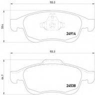Комплект тормозных колодок HELLA PAGID 8DB 355 014-791