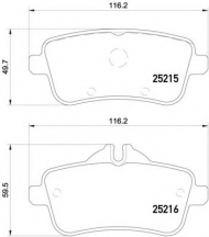 Комплект тормозных колодок HELLA PAGID 8DB 355 020-161