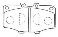 Комплект тормозных колодок ASVA AKD-1002