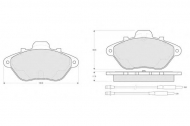 Комплект тормозных колодок PROCODIS FRANCE PF1338